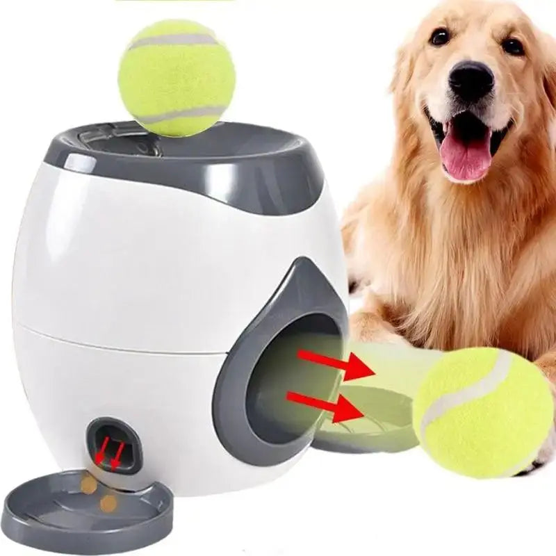Smart Fetch & Treat Dog Toy – 2-in-1 Feeder & Ball Launcher