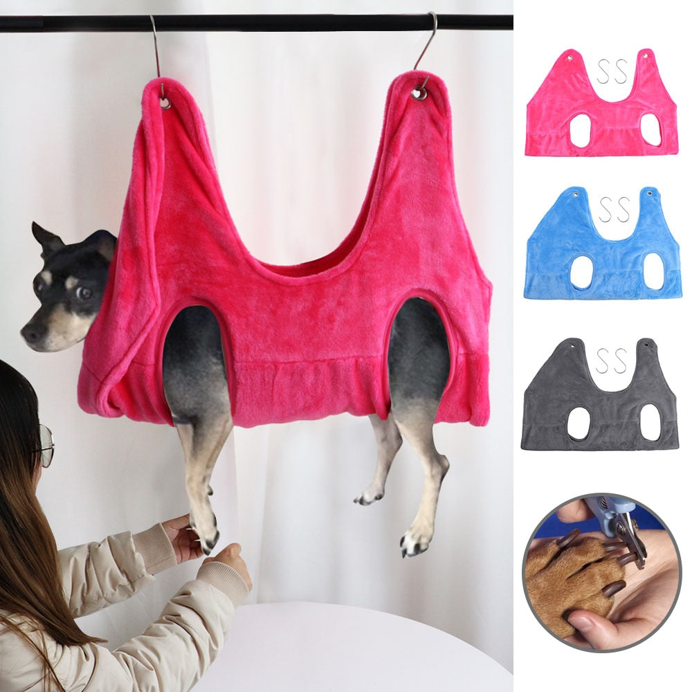 Pet Grooming Hammock Helper for Cats & Small Dogs - Nail Trimming, Bathing, and Restraint Bag