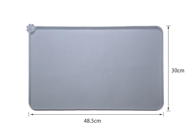 Waterproof Silicone Pet Mat for Feeding Bowls and Water Fountains