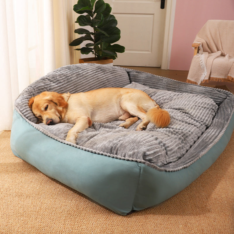 Cozy Fleece All-Season Dog Bed – Soft, Warm & Perfect for Large Breeds