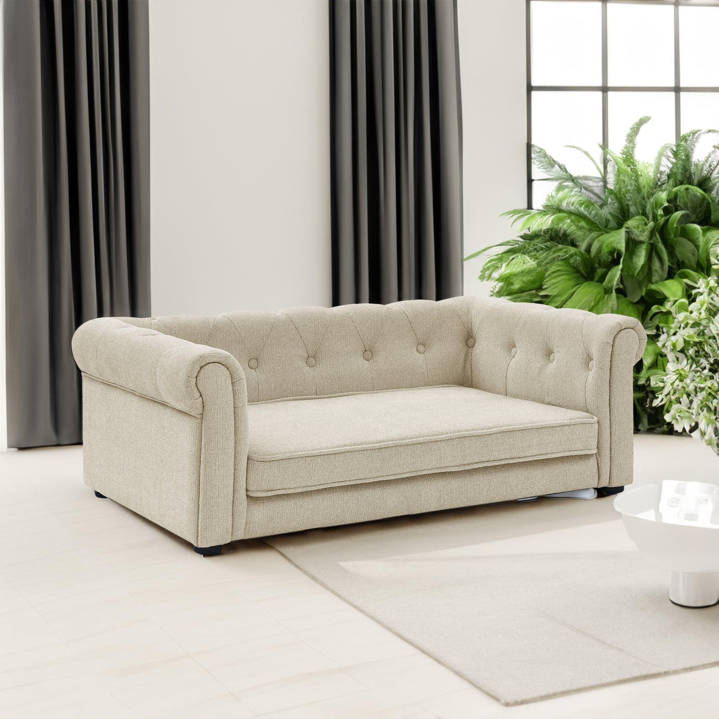 Elegant Elevated Dog Sofa - A Must-Have for Your Dog's Comfort
