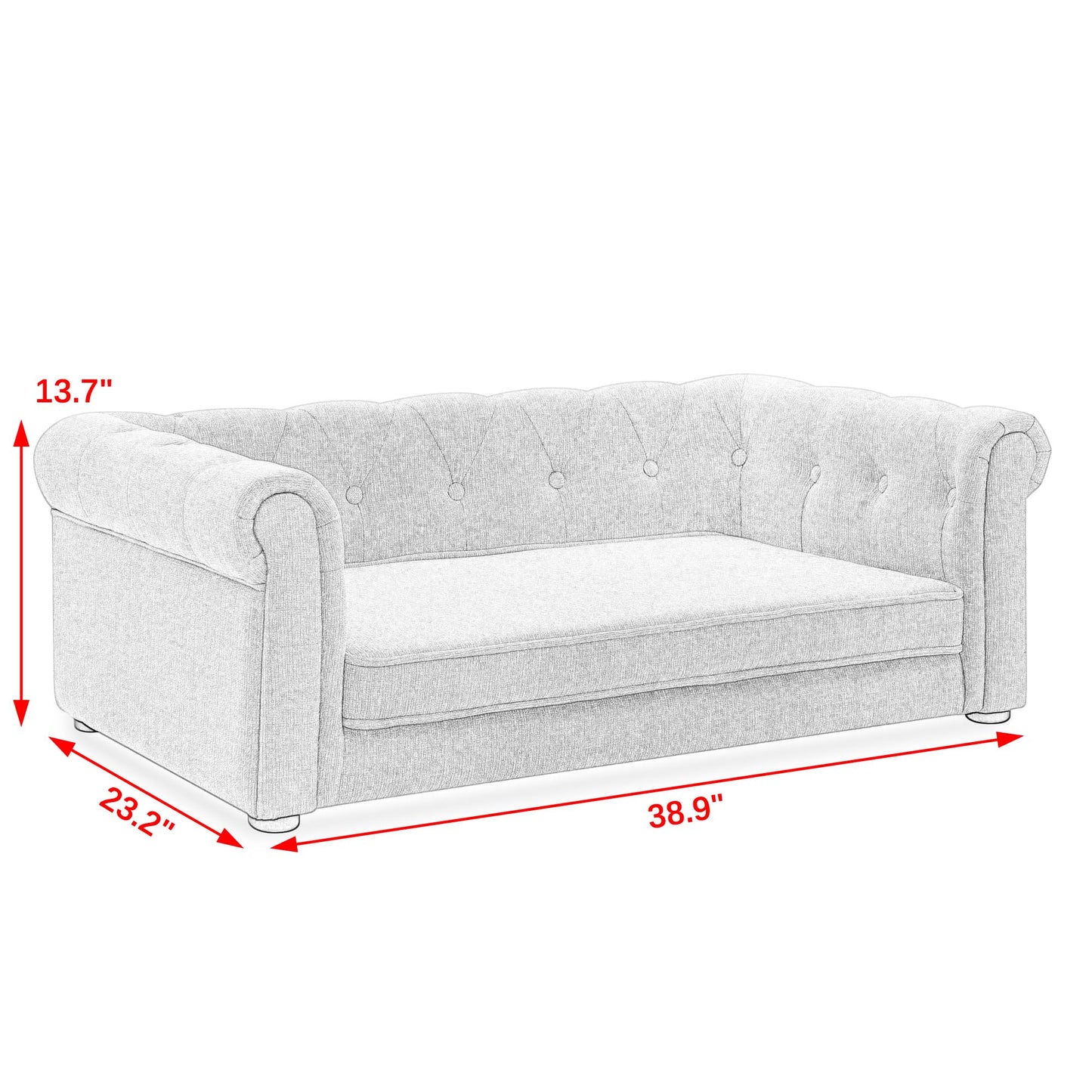 Elegant Elevated Dog Sofa - A Must-Have for Your Dog's Comfort