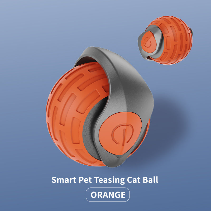 USB 可充电室内随机跑猫搞笑自动旋转滚动玩具智能宠物逗猫球