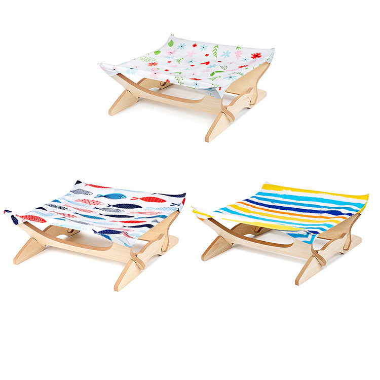 Pet Wooden Cat Hammock Cat Hanging Basket Cat Four Seasons Multi color Hanging Nest Cat Hammock Cat Bed