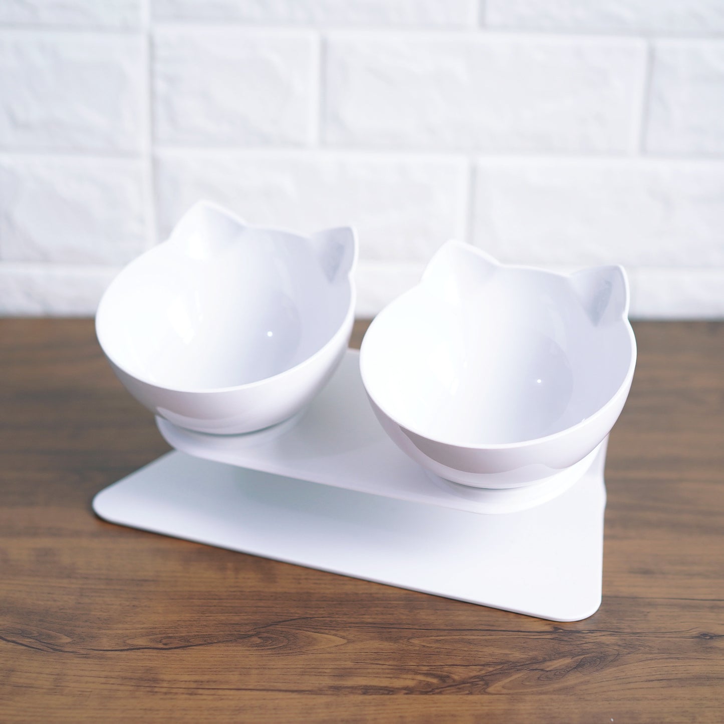 Elevated Pet Bowls for Cats - Single or Double Bowls