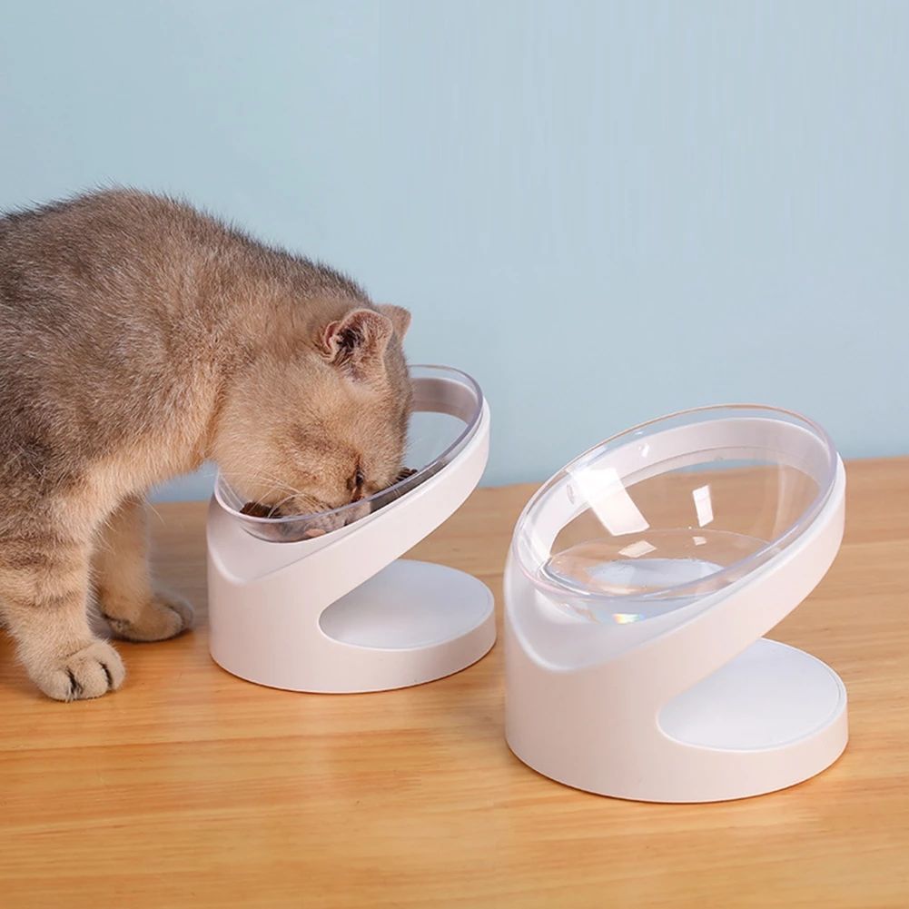 Ergonomic Tilted Cat Bowl – Protects Neck & Spine