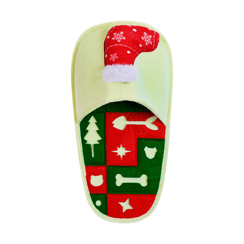 Pet Sniff Slippers – Engaging Sniffing Toy for Dogs, Winter Holiday Pet Gift