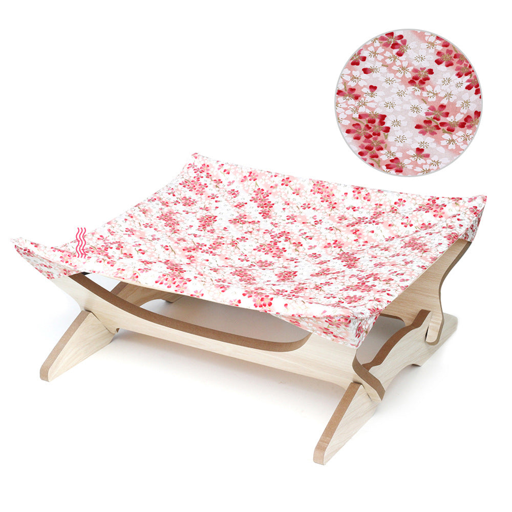 Pet Wooden Cat Hammock Cat Hanging Basket Cat Four Seasons Multi color Hanging Nest Cat Hammock Cat Bed