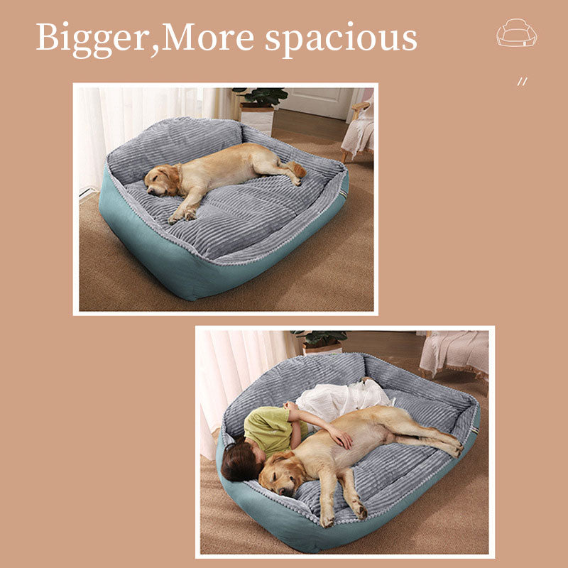 Cozy Fleece All-Season Dog Bed – Soft, Warm & Perfect for Large Breeds