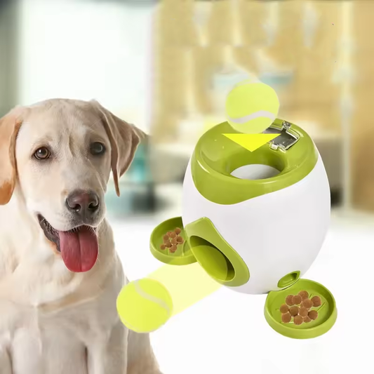 Smart Fetch & Treat Dog Toy – 2-in-1 Feeder & Ball Launcher