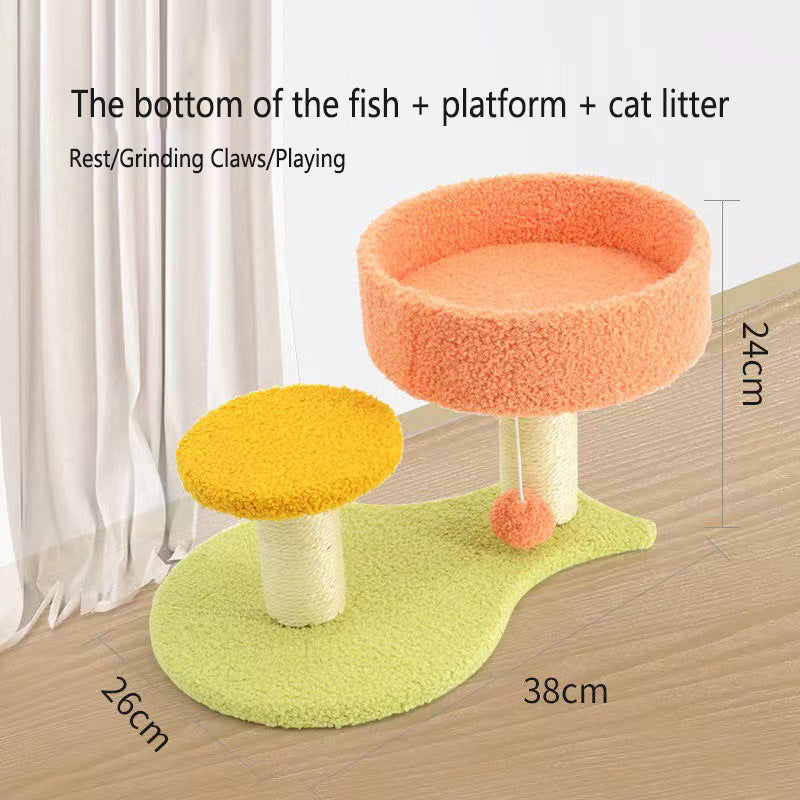 Four Layer Luxury Cat Climbing Tree & Tower – Best Cat Scratching Post with Sisal and Plush Toy