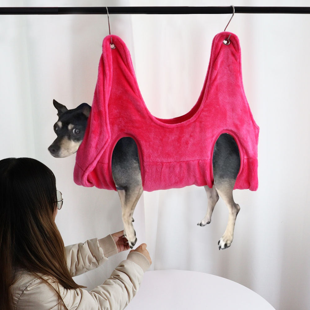 Pet Grooming Hammock Helper for Cats & Small Dogs - Nail Trimming, Bathing, and Restraint Bag