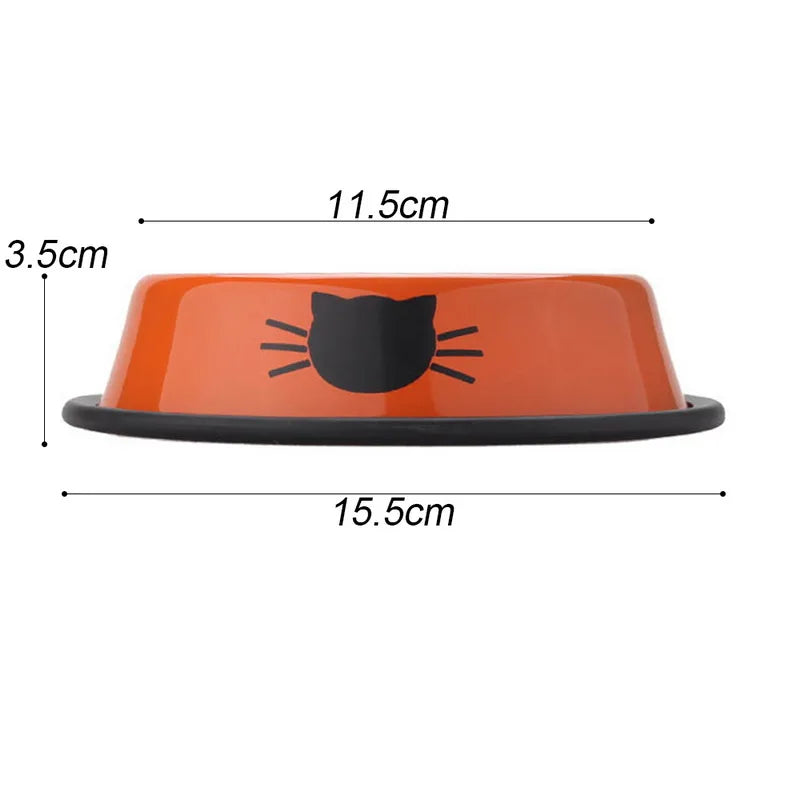 Stainless Steel Skidproof Pet Bowl - Durable & Easy to Clean