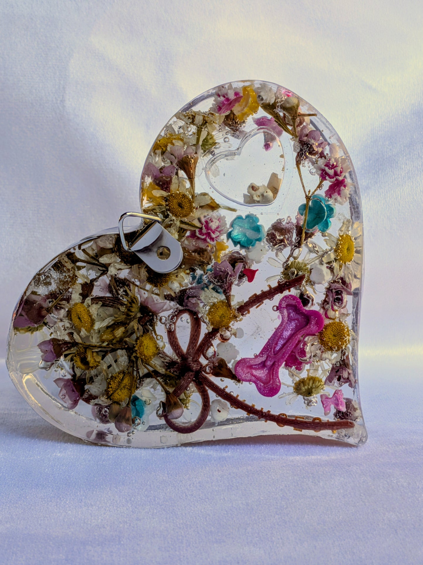 NOTE: This product is not yet available. Custom Memorial Resin Heart – 4" Handmade Tribute to Your Beloved Pet