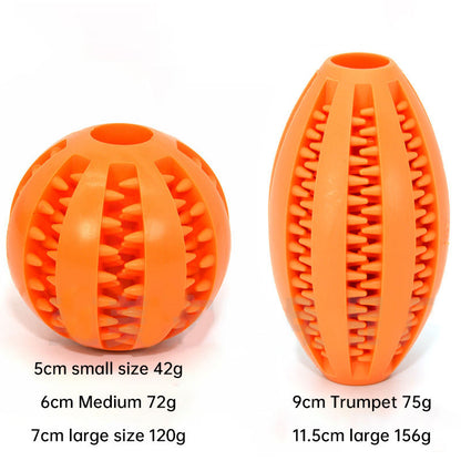 Dog Tooth Grinding Ball – Bite-Resistant, Treat Dispensing & Teeth Cleaning Toy