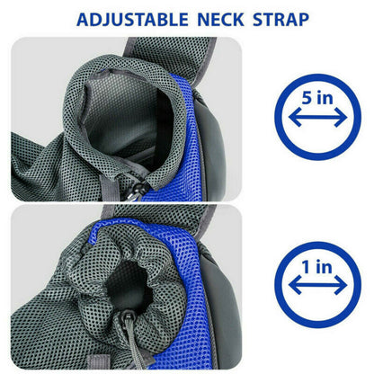 Comfy Mesh Pet Carrier Sling – Hands-Free Strap Bag