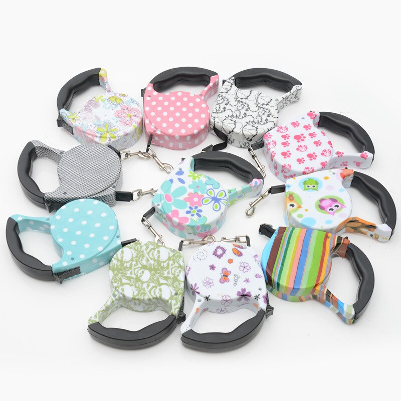 Automatic Retractable Leash – 5M | Cute Pastel Designs for Small Dogs &amp; Cats