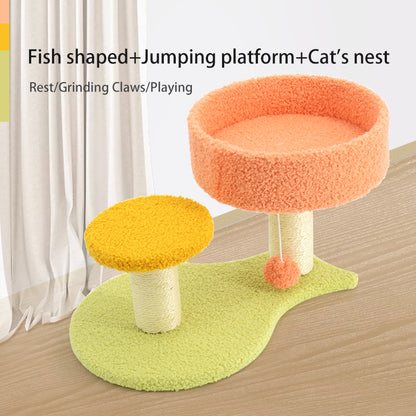 Four Layer Luxury Cat Climbing Tree & Tower – Best Cat Scratching Post with Sisal and Plush Toy