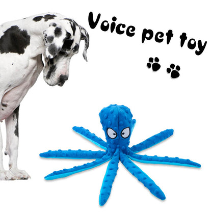 Octopus Sound Pet Toy Stuffed Plush Squeaky Interactive Dog Toys