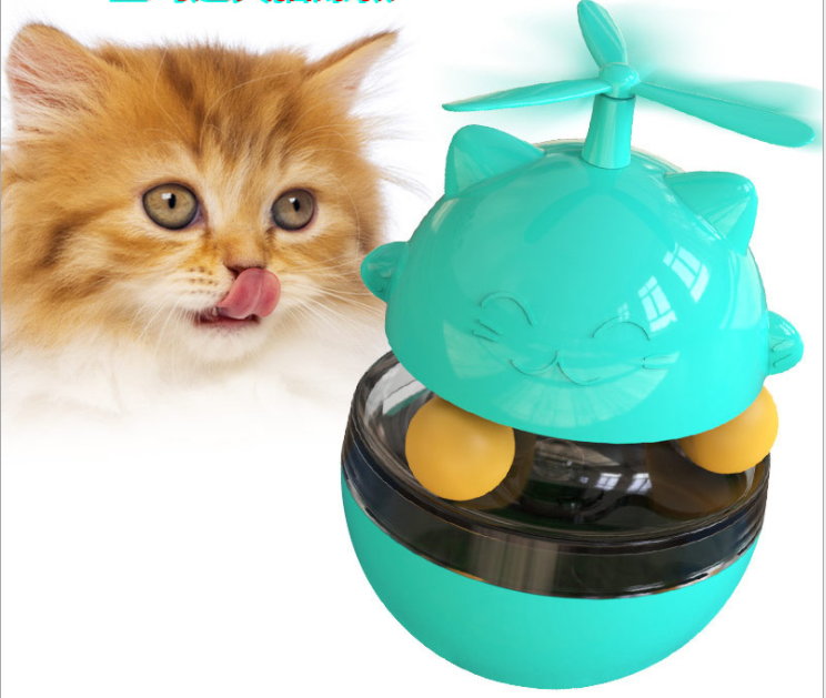 Interactive Cat Windmill Slow Feeder & Treat Dispenser