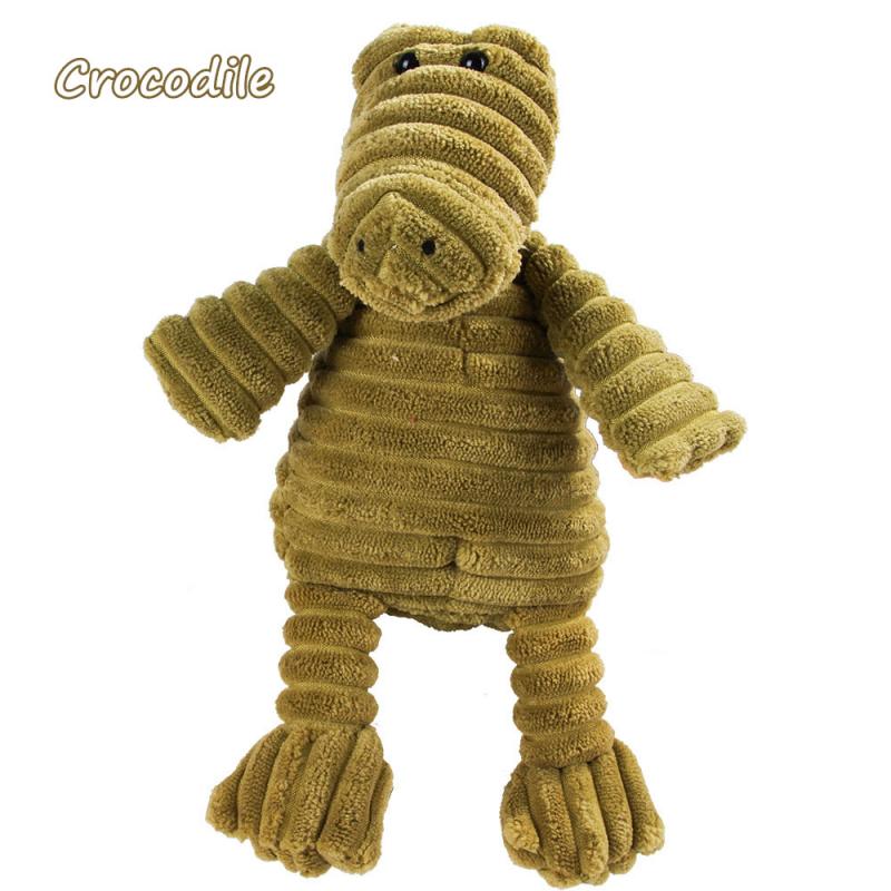 Small Squeaky Plush Dog Toys - Monkey, Bear, Lion - Rope Chew Toy for Puppies