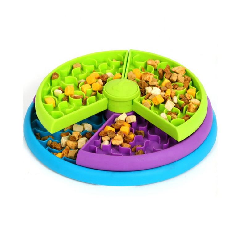 Pet Slow Feeder Bowl for Cats & Dogs – Puzzle Anti-Choking Dish