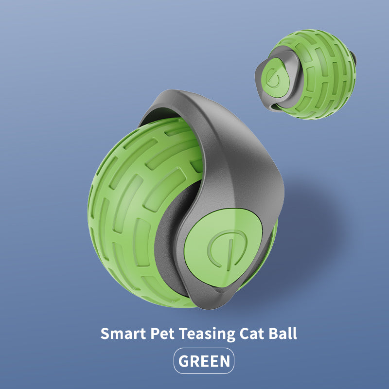 Juguete giratorio automático divertido para gatos de interior, recargable por USB, pelota para burlarse de mascotas