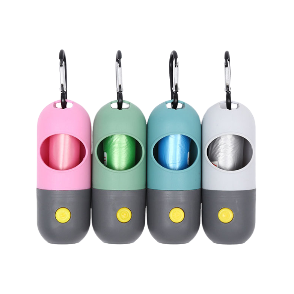 Multi-Functional LED Pet Waste Bag Dispenser - Comes in 5 Colors