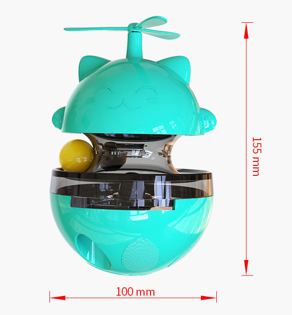 Interactive Cat Windmill Slow Feeder & Treat Dispenser