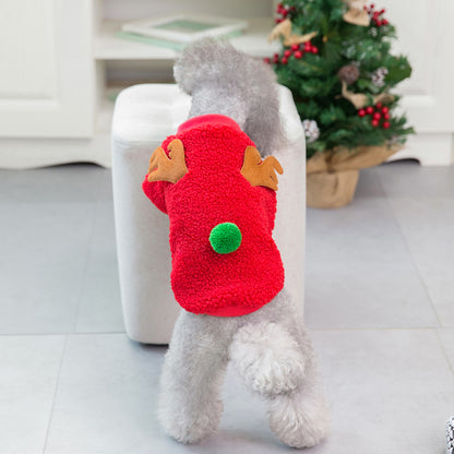 Winter Holiday Dog Sweater | Cozy Fleece Clothing for Small Dogs | 6 Festive Designs & 5 Sizes