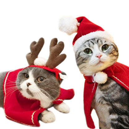 Holiday Pet Accessories Set for Dogs & Cats – 8 Cute Designs with Hats, Scarves, Capes, Cloaks & Headbands