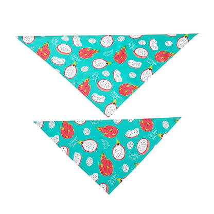 Fruit Print Pet Dog Bandana Small Dog Cat Scarf Adjustable Cotton Dog Puppy Bandanas Bibs Summer Pet Dog Grooming Accessories