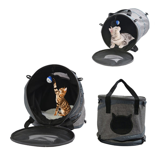 Foldable Cat Tunnel & Pet Bag - Multipurpose Pet Supply