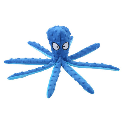 Octopus Sound Pet Toy Stuffed Plush Squeaky Interactive Dog Toys