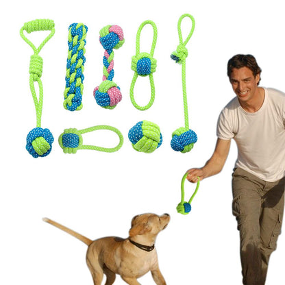 Cotton Rope Dog Toy for Chewing, Tug, and Toss Games – Dental Health Helper