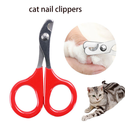 Stainless Steel Pet Scissors – Available in Red, Pink, Blue, and Black