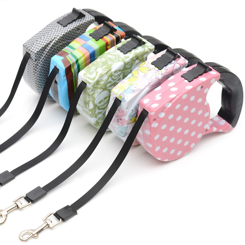 Automatic Retractable Leash – 5M | Cute Pastel Designs for Small Dogs &amp; Cats