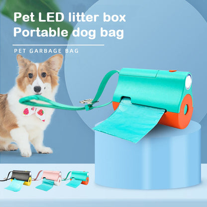 Dog Waste Bag Dispenser with LED Light – Durable and Convenient for Outdoor Walks