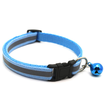 Reflective Cat & Dog Collar with Bell | 14 Colors Available