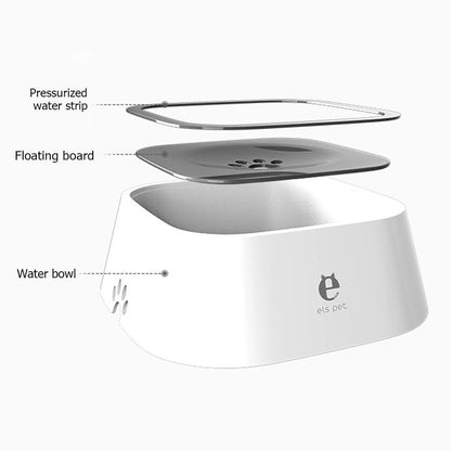 Spill-Proof Floating Water Bowl 1.5L –  Cat & Dog Water Dispenser