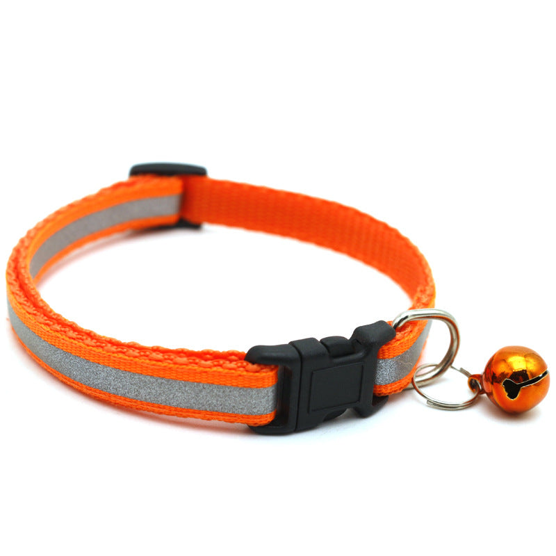 Reflective Cat & Dog Collar with Bell | 14 Colors Available