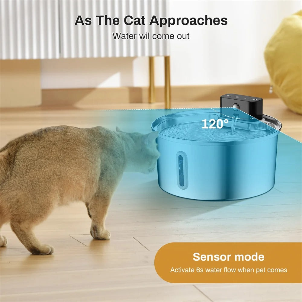 Wireless Intelligent Stainless Steel-Pet Filtered Water Dispenser