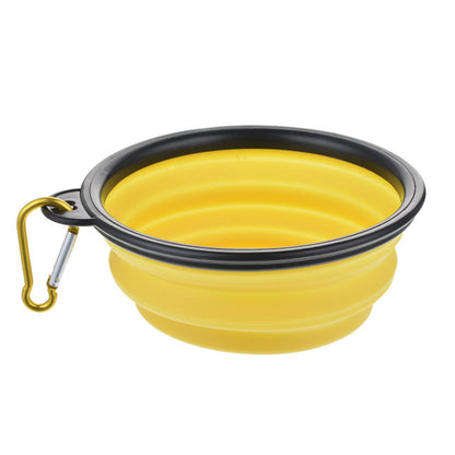 Collapsible Silicone Dog Travel Bowl - 350ml Portable Food & Water Container in 24 Colors