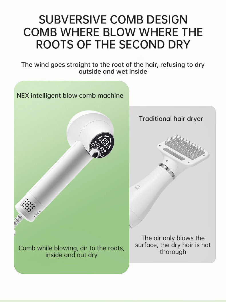 Intelligent Pet Hair Dryer – Silent, Safe Blow & Comb for Dogs & Cats