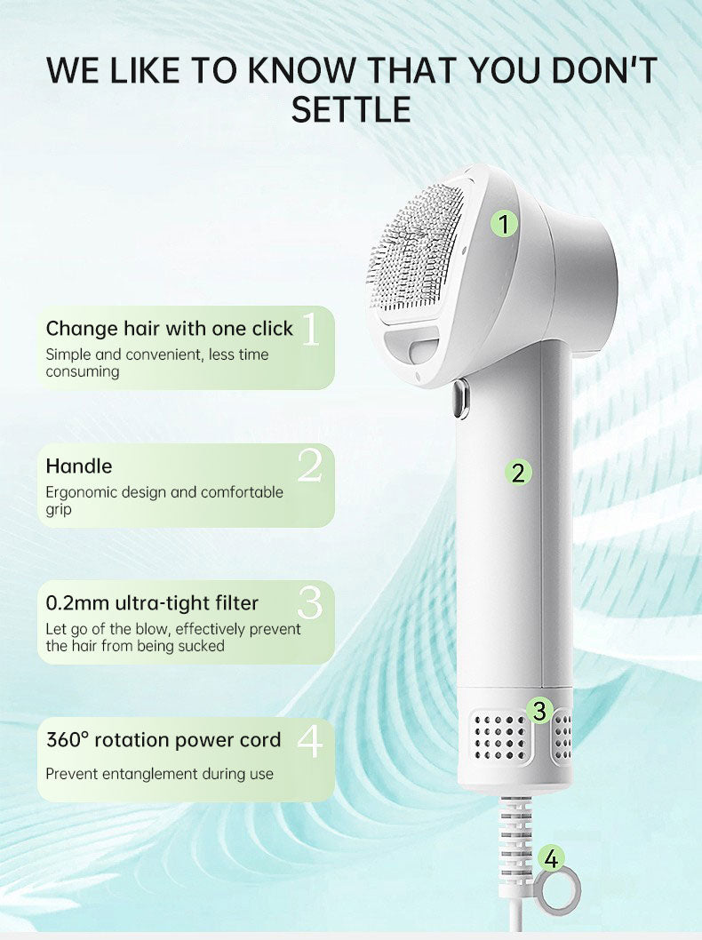 Intelligent Pet Hair Dryer – Silent, Safe Blow & Comb for Dogs & Cats