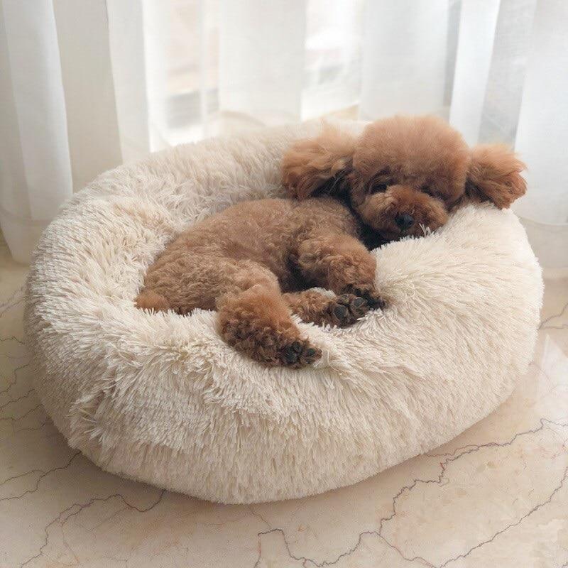 Super fluffy Long Plush Bed For Pets-Cats-Dogs