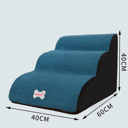 Product Title: Soft Washable Dog Ramp Stairs – 2 or 3 Steps, Multiple Colors