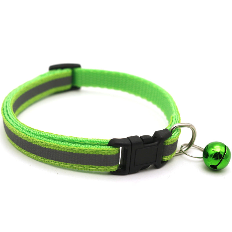 Reflective Cat & Dog Collar with Bell | 14 Colors Available