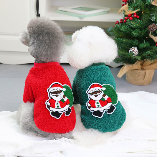 Winter Holiday Dog Sweater | Cozy Fleece Clothing for Small Dogs | 6 Festive Designs & 5 Sizes