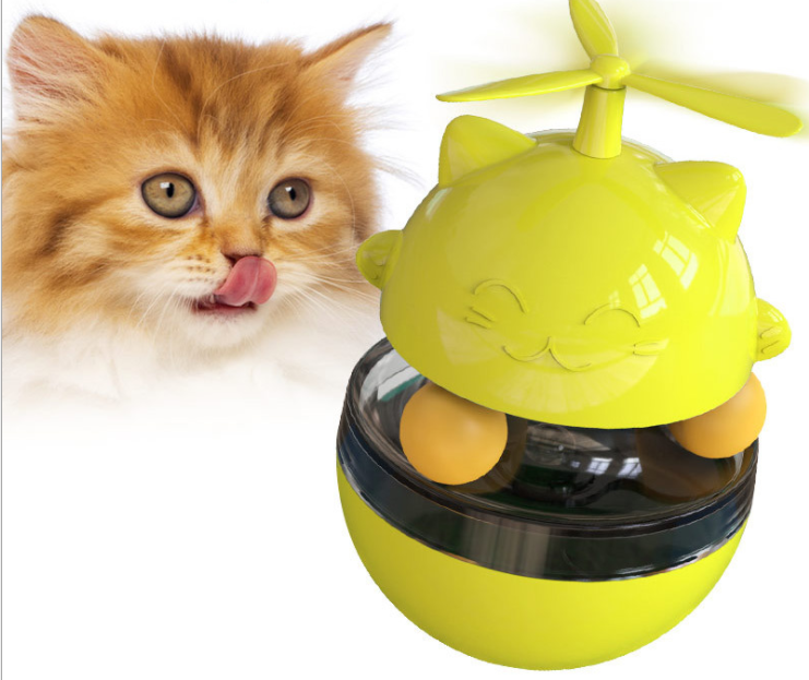 Interactive Cat Windmill Slow Feeder & Treat Dispenser